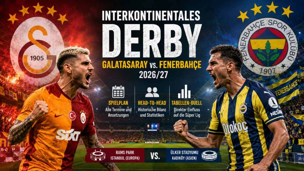 Galatasaray gegen Fenerbahçe: Interkontinental-Derby – Termine, Bilanz und Tabellen-Duell 2026/27